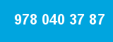 978 040 37 87